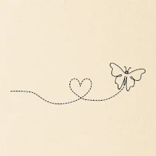 Dráha letu motýľa - srdce