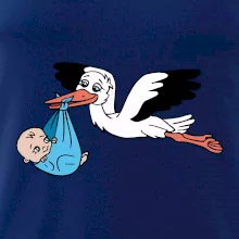 Bocian a bábätko - chlapec (Hana-creative)