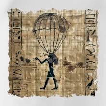 Egyptské hieroglyfy parašutista