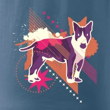 Pes abstraktný fialový