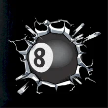 Biliardová guľa v triku