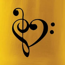 Husľový kľúč srdce Husľový kľúč srdce