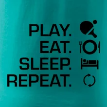 Stolný tenis - eat sleep