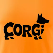 Corgi nápis v tele Corgi nápis v tele