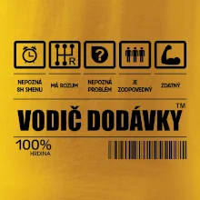 Čiarový kód - Vodič dodávky