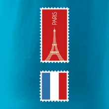 Paríž známka farebná