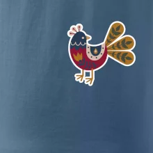 Folklór na prsníku sliepky