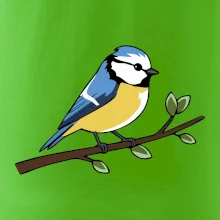 Sýkorka modrinka na vetve