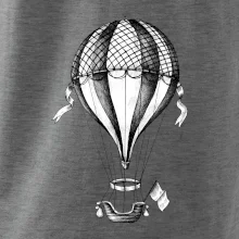 Teplovzdušný balón kreslený