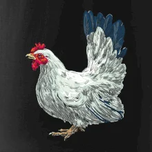 Sliepka kreslená biela