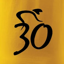 Cyklista oslavuje tridsiatku (30)