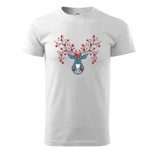 Folklór - jeleň s červenými plodmi