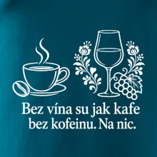 Bez vína su jak kafe bez kofeinu. Na nic