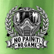 No Paint, No Game – motív s maskou