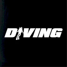 Diving nápis potápač