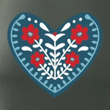 Folklór - srdce modré plné