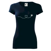 Dráha letu včely - srdce Dráha letu včely - srdce