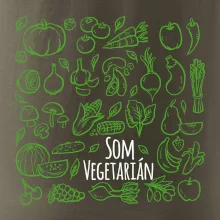 Som vegetarián - zelenina vo štvorci