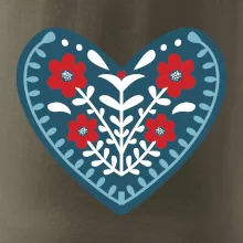 Folklór - srdce modré plné