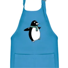 Tučniak so zeleným šálom