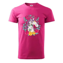 Kôň farebný s kvetinami