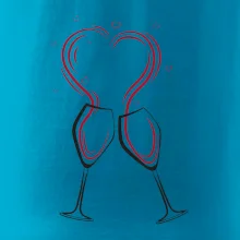 Víno je láska - srdiečka