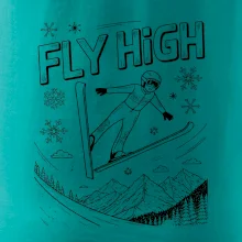 Čiernobiely skokan fly high