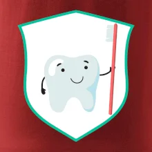 Zúbok na prsníku - zubná kefka