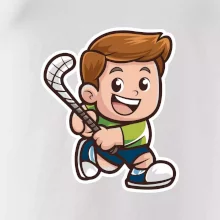 Ikona pozemný hokej chlapec