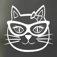 Mačacie dievča s okuliarmi