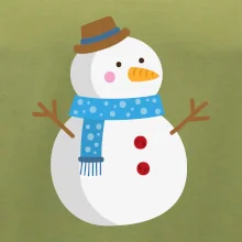 Snehuliak so šálom