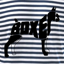 Boxer nápis v tele