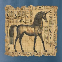 Egyptské hieroglyfy jednorožec Egyptské hieroglyfy jednorožec