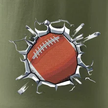 Americký futbal lopta v triku