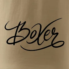 Boxer - nápis okrasný