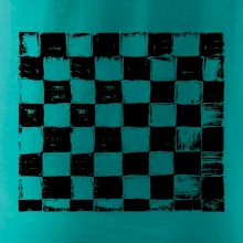 Šachovnica čierna kreslená