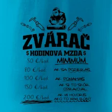 Hodinová mzda zvárač