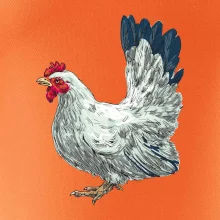 Sliepka kreslená biela