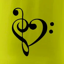 Husľový kľúč srdce