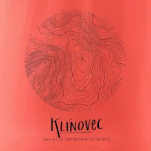 Klínovec - vrstevnice v kruhu