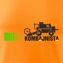 Kombajnista zelená a žltá Kombajnista zelená a žltá