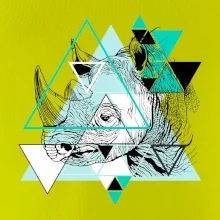 Biely nosorožec (Pecka design)