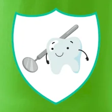 Zúbok na prsníku - zrkadlo