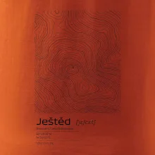 Ještěd - vrstevnice v obdĺžniku