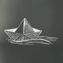 Letná romantika - papierová loďka