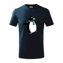 Tučniak so zeleným šálom