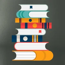 Knihy flat design Knihy flat design