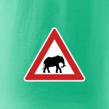 Dopravná značka - Pozor slon