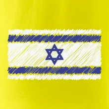 Vlajka Izrael kreslená