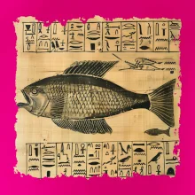 Egyptské hieroglyfy ryba